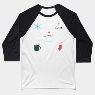 Christmas Sticker Pack Baseball T-Shirt